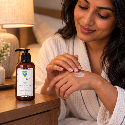 Lindi Skin Chemo Essential Chemo Skincare Collection: Body Lotion + Face Serum + Soothing Balm