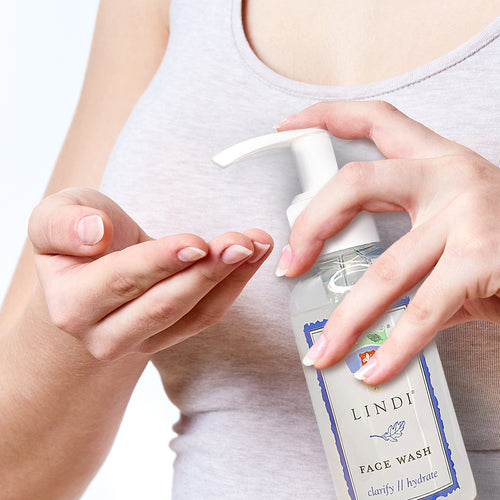 Lindi Skin Chemo+Radiation Complete Chemo Skincare Collection: Body Lotion + Body Wash + Face Wash + Lip Balm + Face Serum