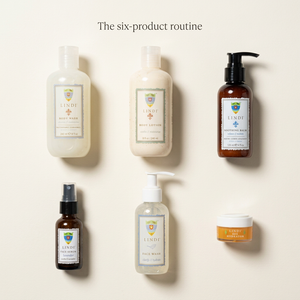 Lindi Skin Chemo Total Chemo Collection: Soothing Balm + Body Lotion + Eye Hydrator + Face Wash + Body Wash + Face Serum