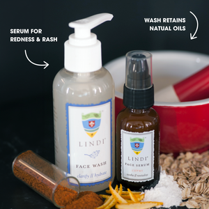 Lindi Skin Face Essential Face Regimen:  Face Wash +  Face Serum