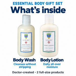 Lindi Skin Gifts Essential Body Gift Set — Body Wash + Body Lotion