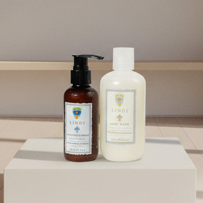 Lindi Skin Radiation Essential Radiation Skincare Collection: Soothing Balm + Body Wash
